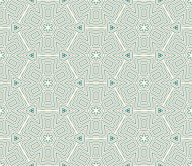 Striped hexagon seamless pattern. Linear geometric background