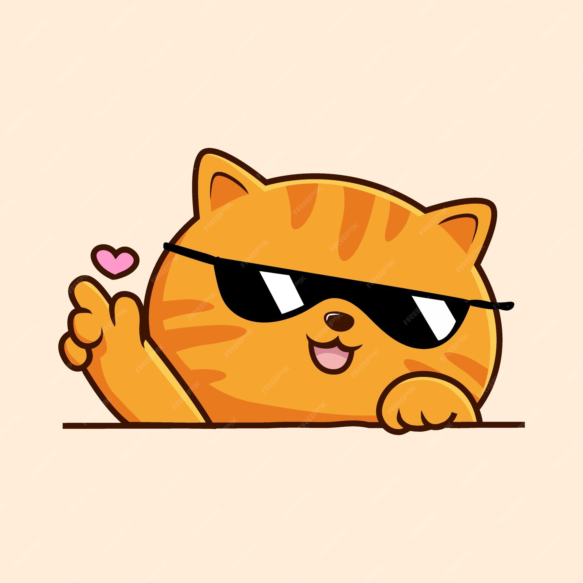 angry orange cat  AI Emoji Generator