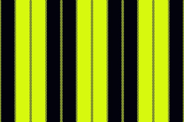 Striped seamless pattern with black and poison green vertical stripes Vector illustration
