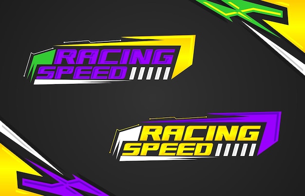 Stripes Racing decals for tuning Vector Template