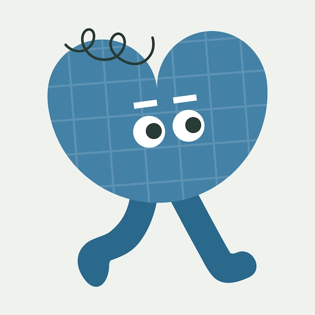 Stripfiguur abstract personage mascotte ontwerp grappig avatar schattig icoon