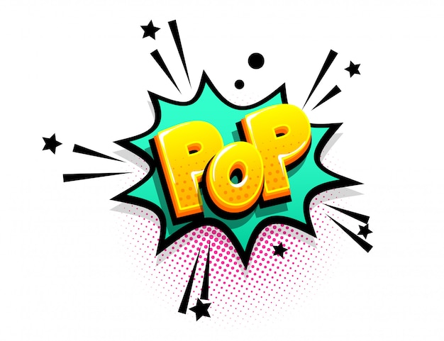 Striptekst adverteren zin pop-art verkoop