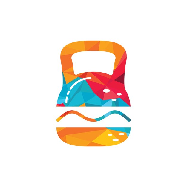 Strong burger vector logo design