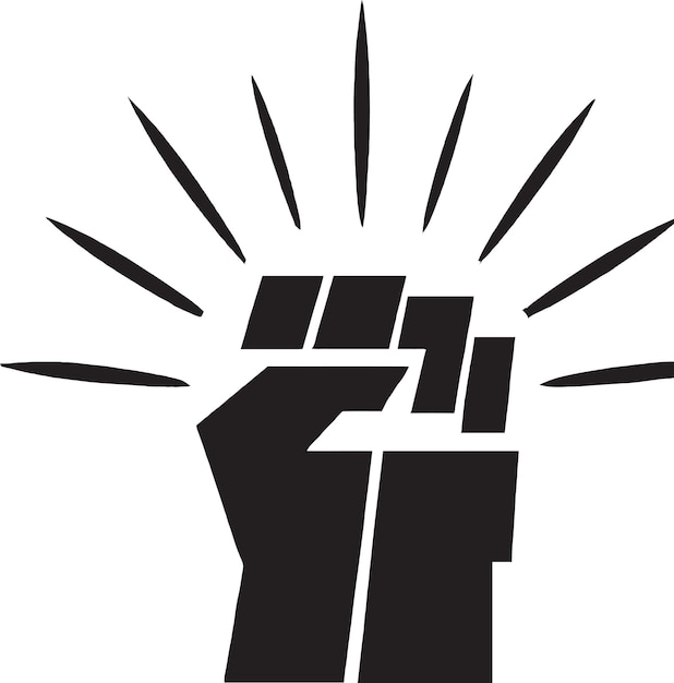 Strong Fist Icon Design Graphic