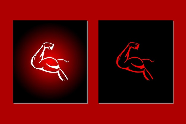 Strong Icon Logo Vector Concept Design Illustration