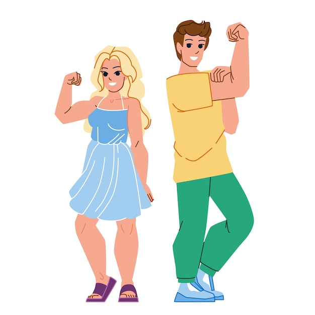 Strong people vector