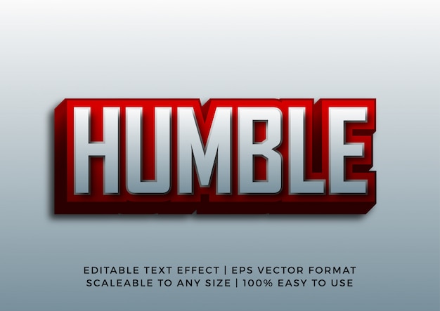 Strong Red Bold 3D Text Effect