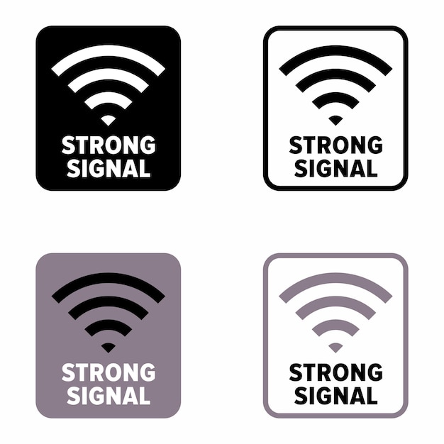 Vector strong signal electronic and telecommunication process information sign