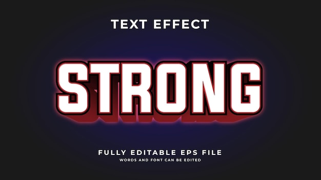 Strong text effect style