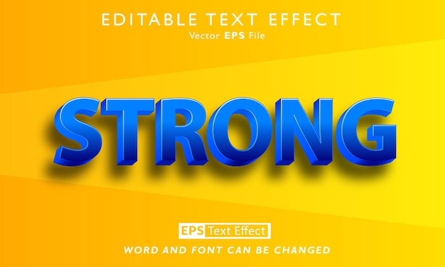 Strong text effect