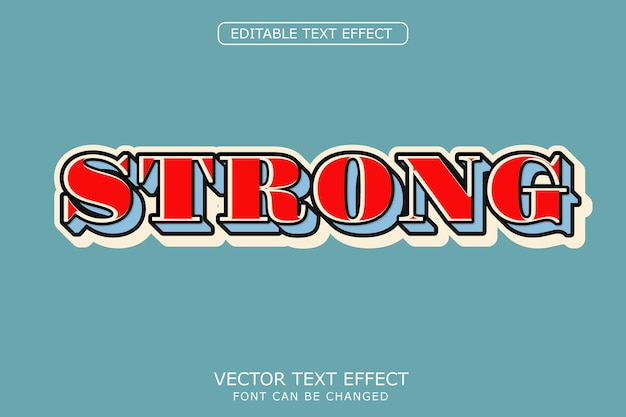 Strong text effect