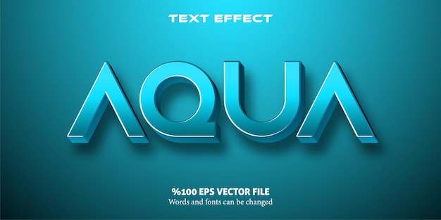 Strong text with a soft bluegreen touch editable text effect aqua