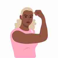 Vector strong_woman_portrait03