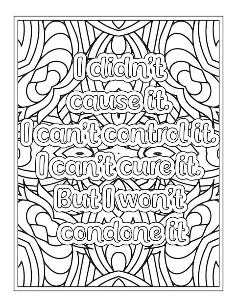 Strong Women Quotes Coloring Page For KDP interior