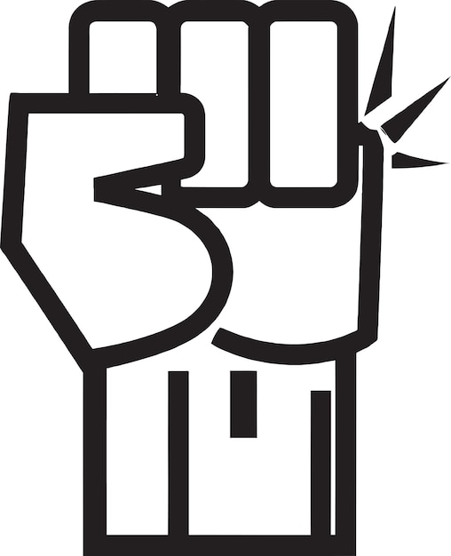 Vector strongarm fist vector icon design graphic