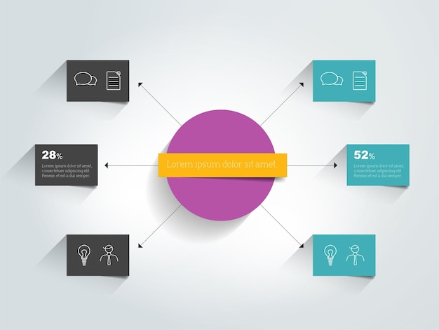 Stroomdiagram diagram schema Infographic element