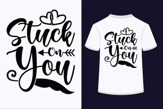 Stuck on You Lettering. SVG.