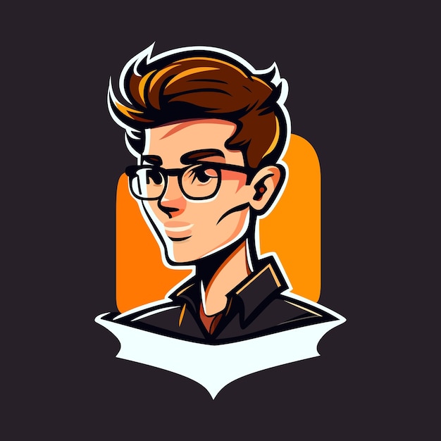 Student avatar illustration User profile icon Youth avatar