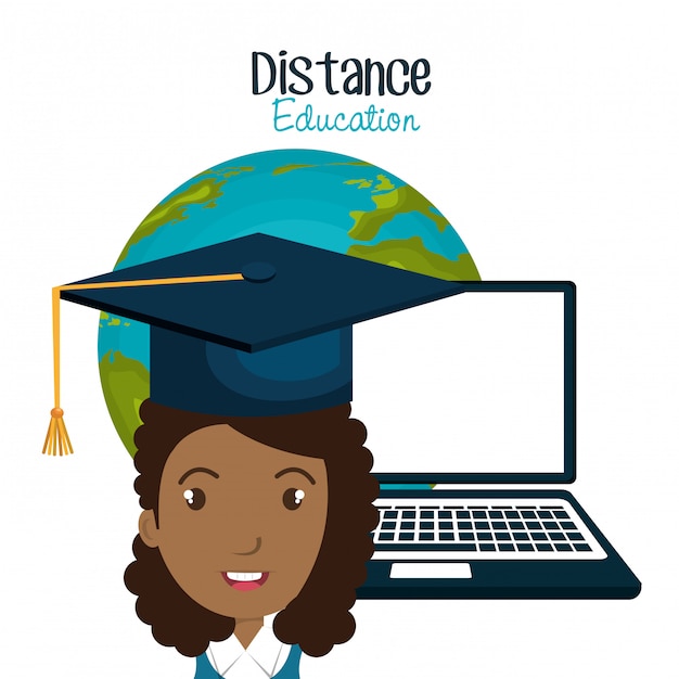 Vector student elearning education icon