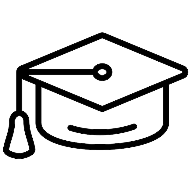 Student Hat vector icoon illustratie van Online Education icoon set