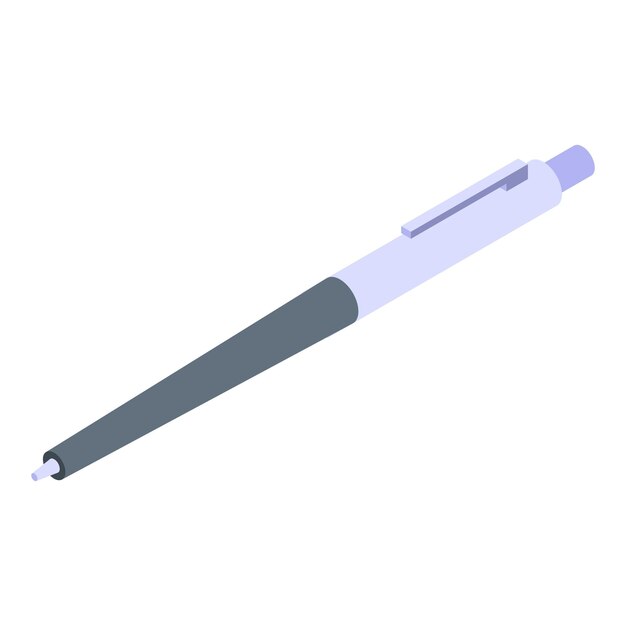 Student testpen pictogram Isometrisch van student testpen vector pictogram voor webdesign geïsoleerd op een witte achtergrond