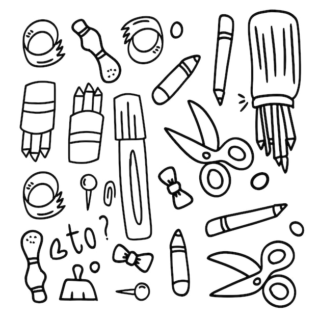 Vector student tools set bundle vector design