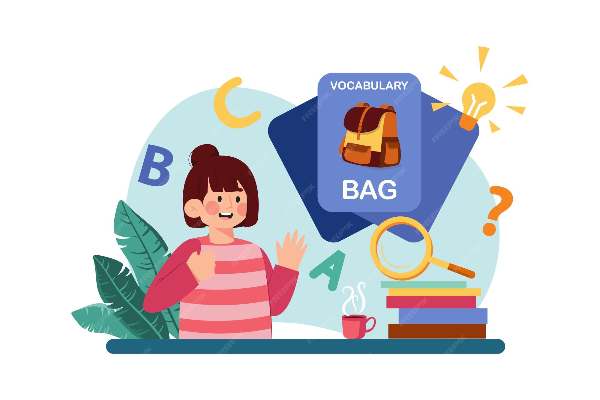 Premium Vector A Student Uses Flashcards To Memorize Vocabulary Words hahahaha-kids-poems-funny-poems-funny-poems-for-kids