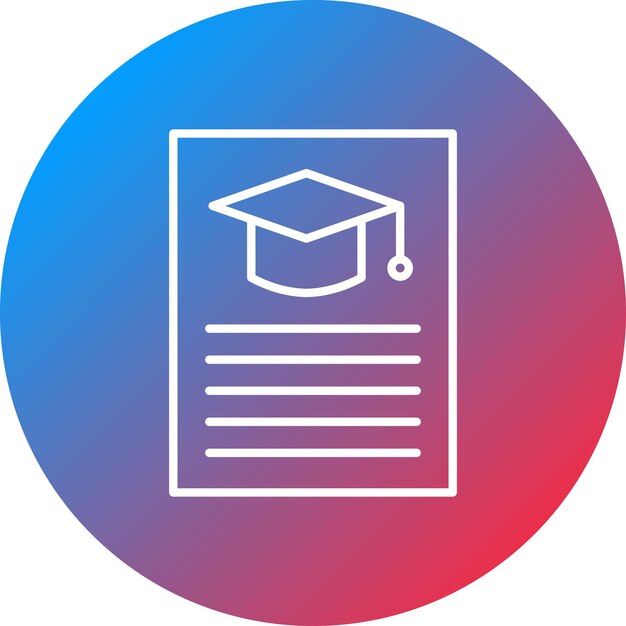 Studenten informatie icoon vector afbeelding Kan worden gebruikt voor onderwijs