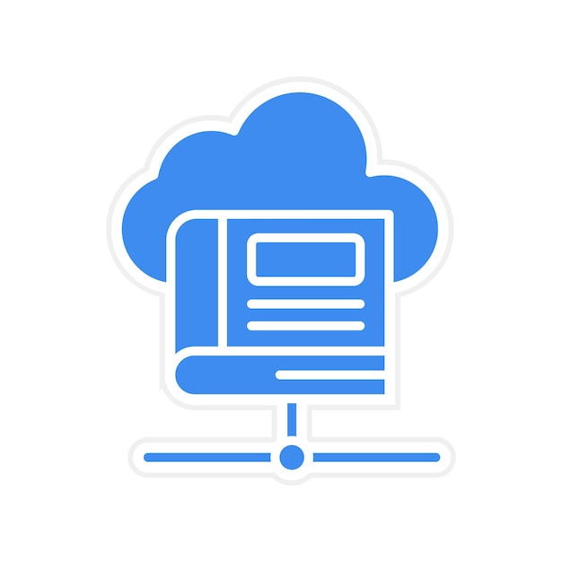 Studie Database icoon vector afbeelding Kan worden gebruikt voor leren