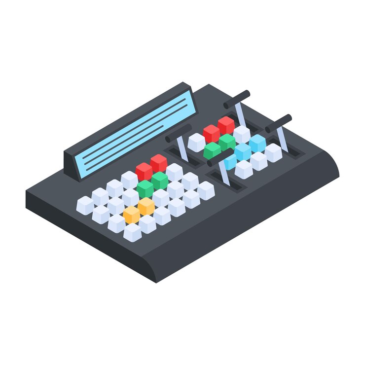 Vector studio accessories isometric icon