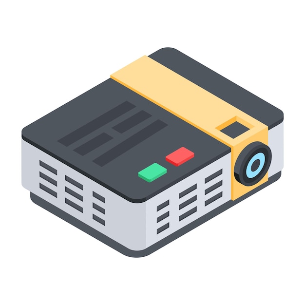 Vector studio equipment isometric style icon