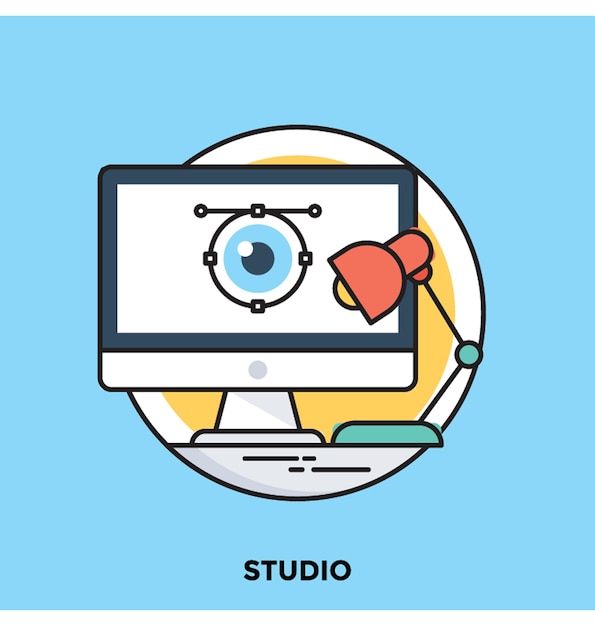 Studio flat vector icon