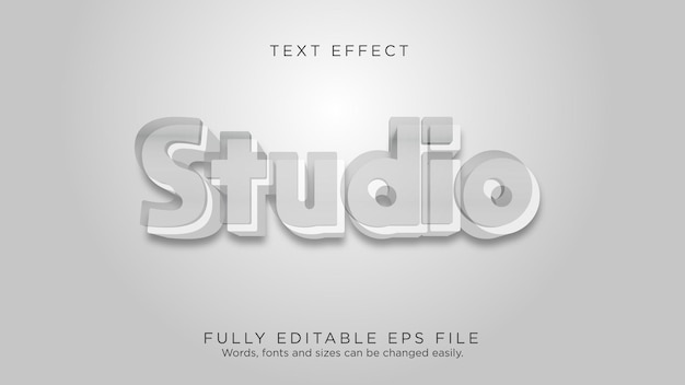 Studio Glass Logo Text Effect Font Type