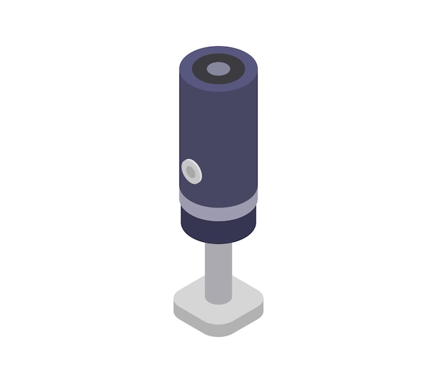 Studio microphone isometric