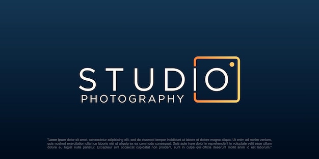 Studio photography logo icon vector template