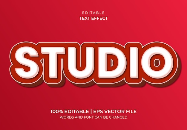 Studio text effect