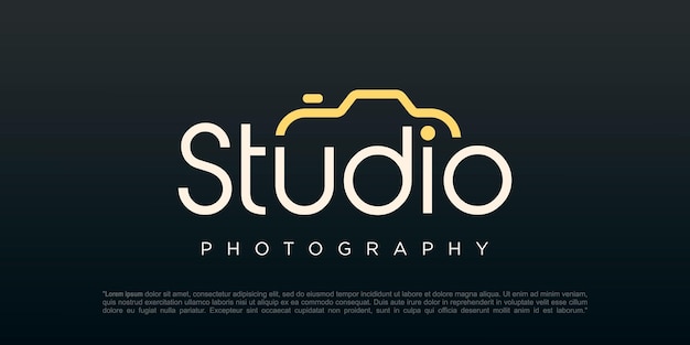 Vector studiofotografie logo ontwerp vector inspiratie