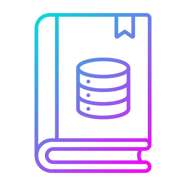 Study Database vector icon Kan worden gebruikt voor Learning iconset