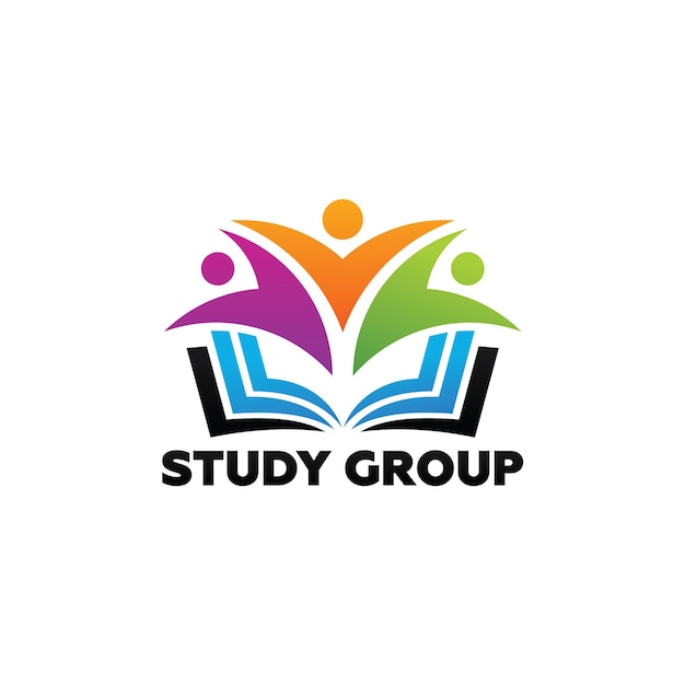 Vector study group logo template design