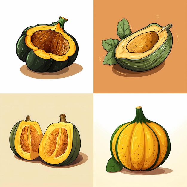 Zucca di ghianda ripiena