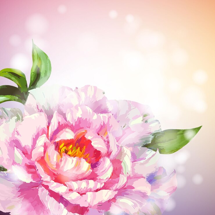 Vector 春 の 祝い と 女性 の 精神 を 捉え て いる 驚く べき 花 の 絵画 d