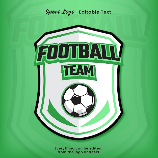 Splendido logo della squadra di calcio verde