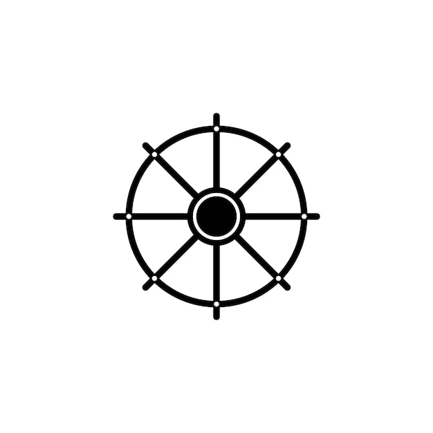 Stuurschip logo en vector sjabloon