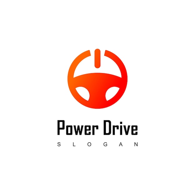 Stuurwiel, Drive Logo Design Inspiratie