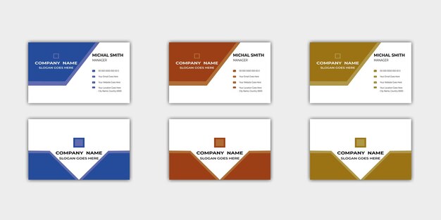 Vector style colorfree business card