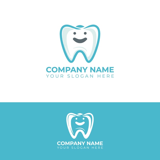 Style dental care logo template