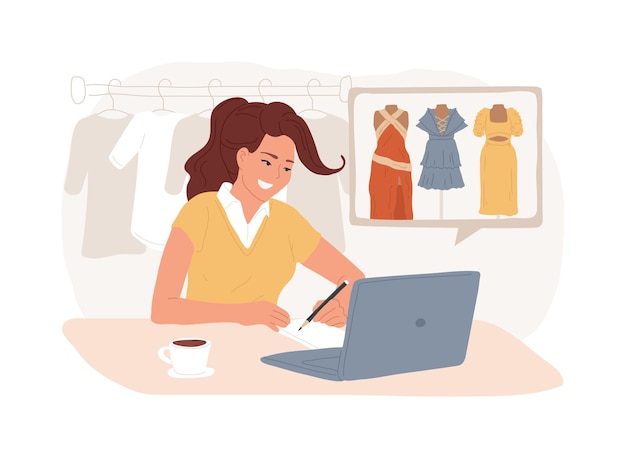 Style and fashion isolated cartoon vector illustrations