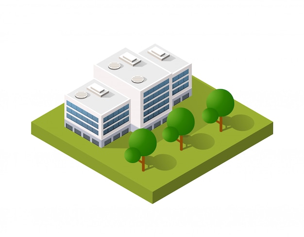 Style flat isometric