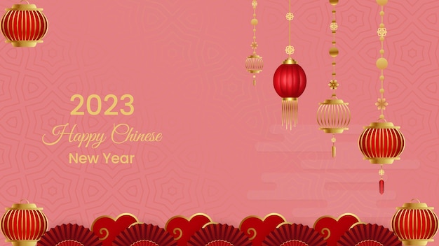 Style and modern happy chinese new year 2023 Background design 34