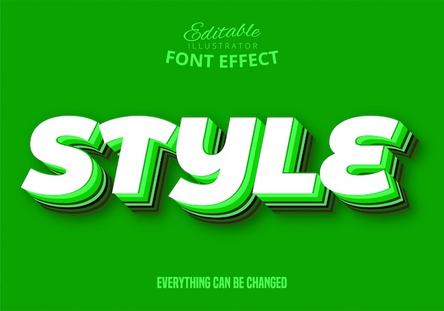 Style text, editable text style